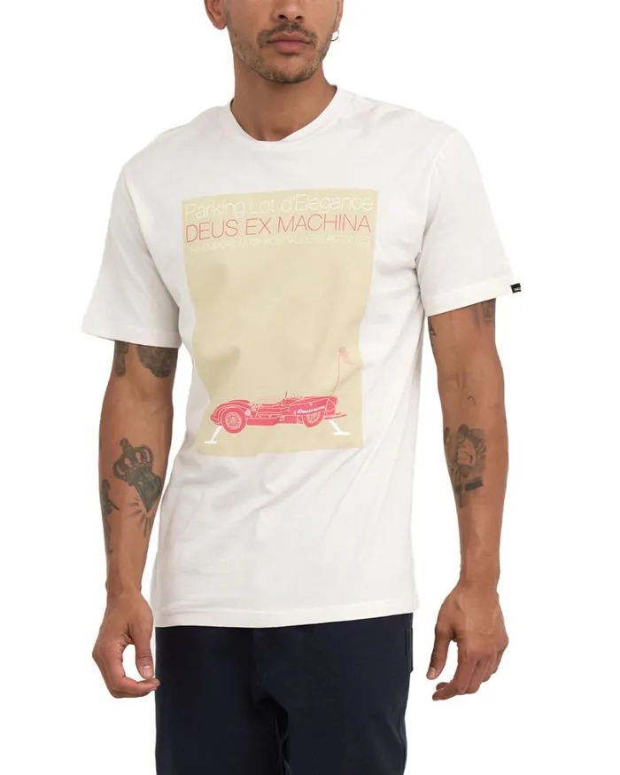 Parking Lot Tee 8211 Vintage White Men Deus Ex Machina Tees