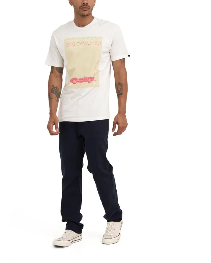 Parking Lot Tee 8211 Vintage White Men Deus Ex Machina Tees Parking Lot Tee 8211 Vintage White Men Deus Ex Machina Tees