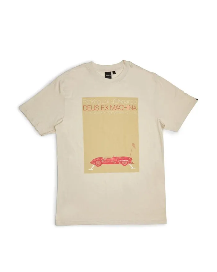 Parking Lot Tee 8211 Vintage White Men Deus Ex Machina Tees Parking Lot Tee 8211 Vintage White Men Deus Ex Machina Tees