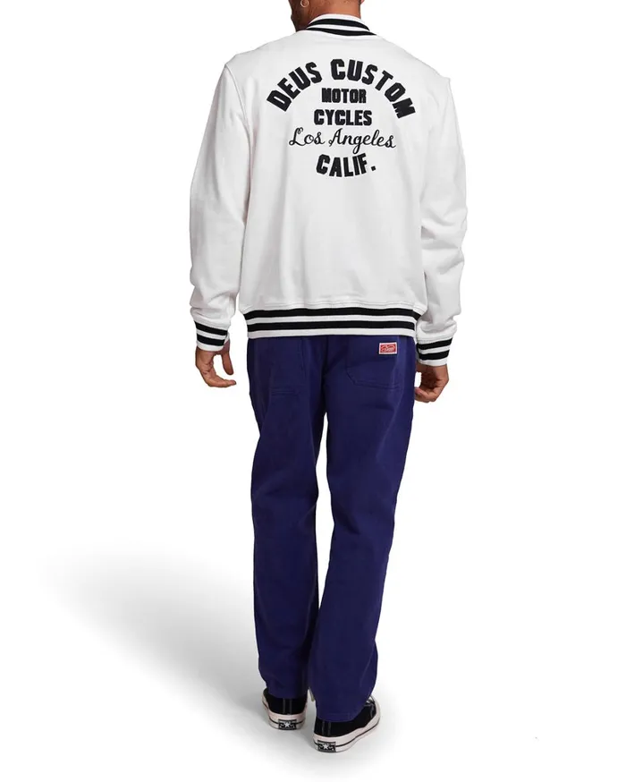 Patron Fleece Bomber 8211 Vintage White Men Deus Ex Machina Jackets Patron Fleece Bomber 8211 Vintage White Men Deus Ex Machina Jackets