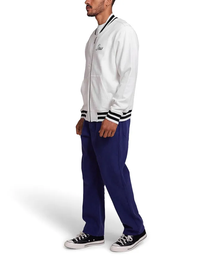 Patron Fleece Bomber 8211 Vintage White Men Deus Ex Machina Jackets Patron Fleece Bomber 8211 Vintage White Men Deus Ex Machina Jackets