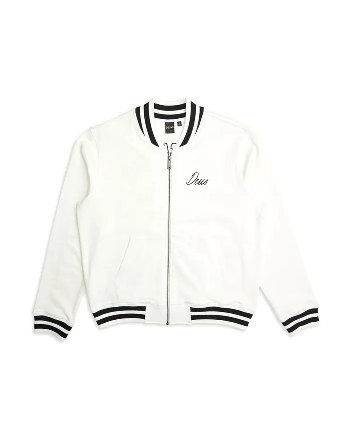 Patron Fleece Bomber 8211 Vintage White Men Deus Ex Machina Jackets Patron Fleece Bomber 8211 Vintage White Men Deus Ex Machina Jackets
