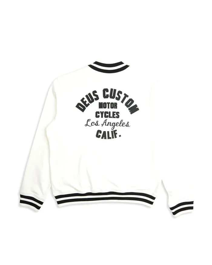 Patron Fleece Bomber 8211 Vintage White Men Deus Ex Machina Jackets Patron Fleece Bomber 8211 Vintage White Men Deus Ex Machina Jackets