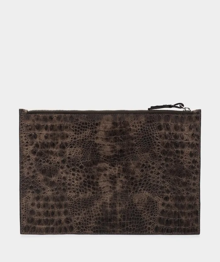 Pedro Miralles Accessories BOLSO DE MANO TIPO SOBRE DE PIEL Sobre Marron 8211 Woman