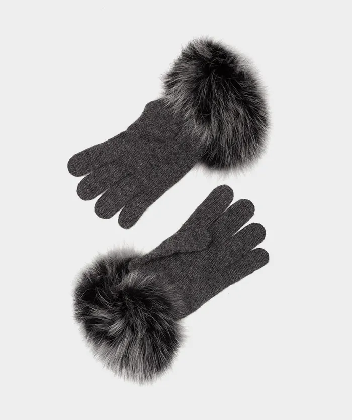 Pedro Miralles Accessories GUANTES DE CACHEMIR Gorro Gris 8211 Woman