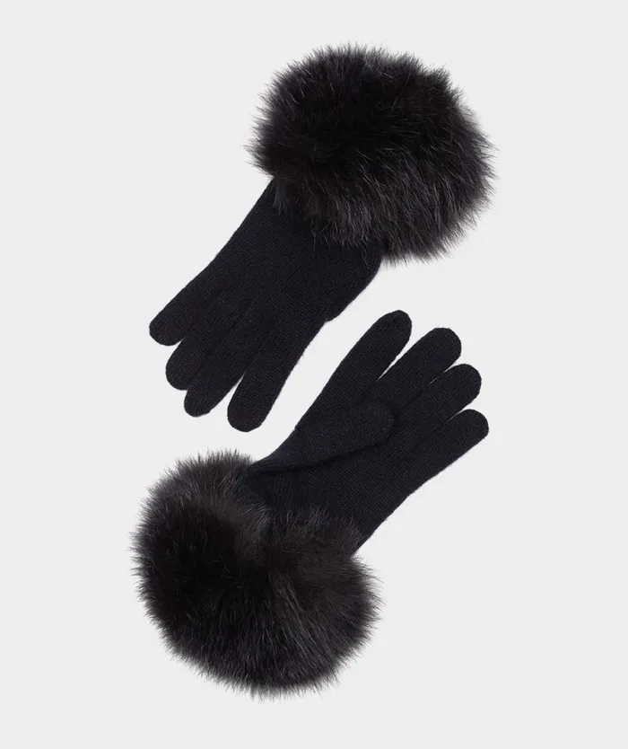 Pedro Miralles Accessories GUANTES DE CACHEMIR Gorro Negro 8211 Woman