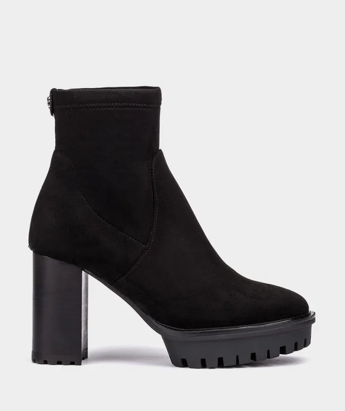 Pedro Miralles Ankle Boots BEIRUT Ante Strech Negro 8211 Woman