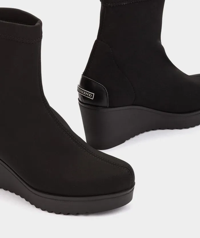 Pedro Miralles Ankle Boots BENASAU Ante Strech Negro 8211 Woman Pedro Miralles Ankle Boots BENASAU Ante Strech Negro 8211 Woman