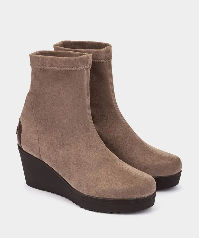 Pedro Miralles Ankle Boots BENASAU Ante Strech Taupe 8211 Woman Pedro Miralles Ankle Boots BENASAU Ante Strech Taupe 8211 Woman