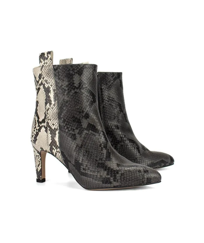 Pedro Miralles Ankle Boots BOGOT Pyton Diamante Asphalt 8211 Woman Pedro Miralles Ankle Boots BOGOT Pyton Diamante Asphalt 8211 Woman