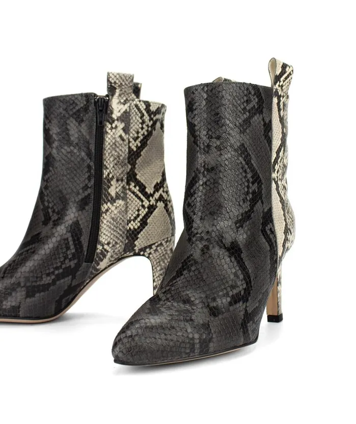 Pedro Miralles Ankle Boots BOGOT Pyton Diamante Asphalt 8211 Woman Pedro Miralles Ankle Boots BOGOT Pyton Diamante Asphalt 8211 Woman