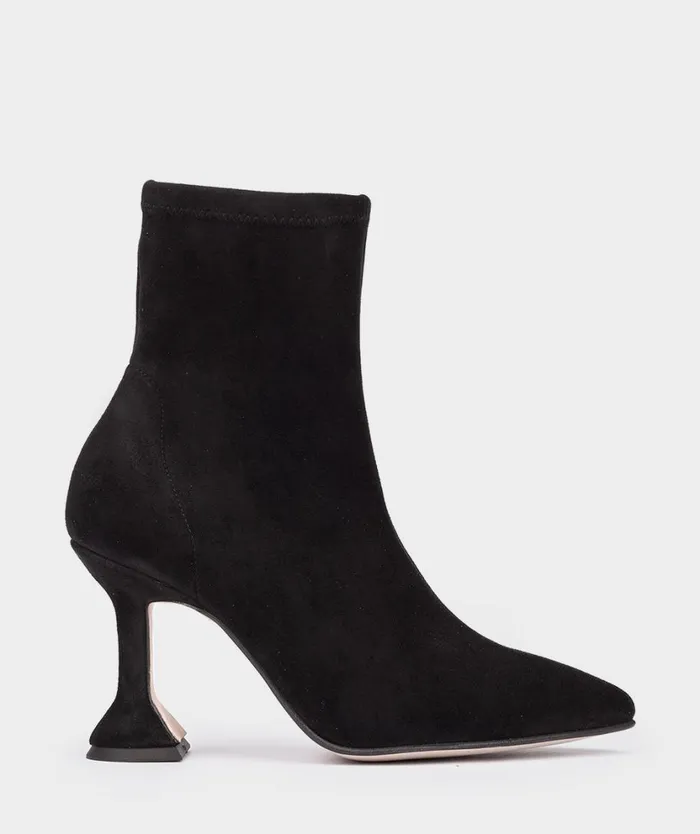 Pedro Miralles Ankle Boots BROTO Ante Strech Negro 8211 Woman