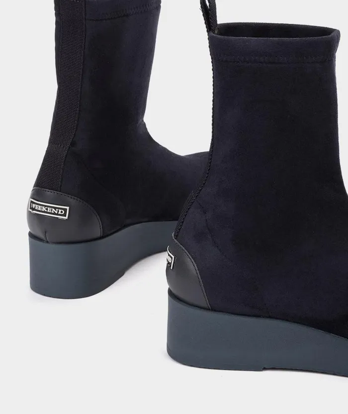 Pedro Miralles Ankle Boots BURANO Ante Strech Marino 8211 Woman Pedro Miralles Ankle Boots BURANO Ante Strech Marino 8211 Woman