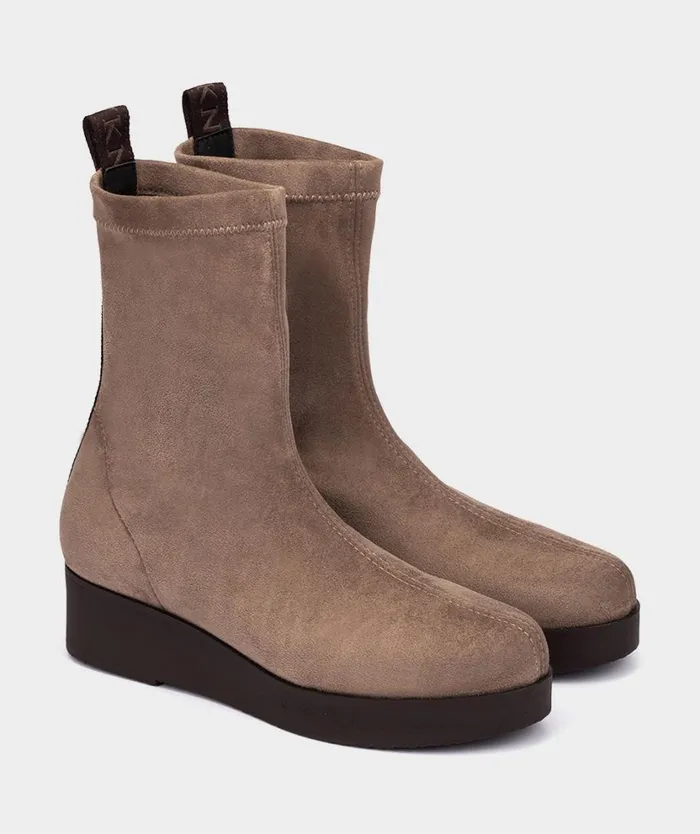 Pedro Miralles Ankle Boots BURANO Ante Strech Taupe 8211 Woman Pedro Miralles Ankle Boots BURANO Ante Strech Taupe 8211 Woman