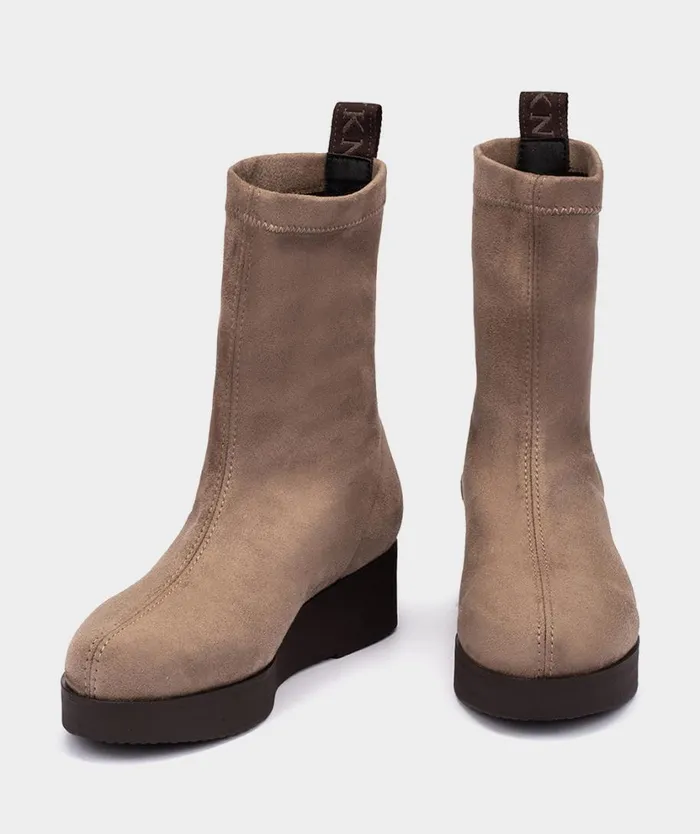 Pedro Miralles Ankle Boots BURANO Ante Strech Taupe 8211 Woman Pedro Miralles Ankle Boots BURANO Ante Strech Taupe 8211 Woman