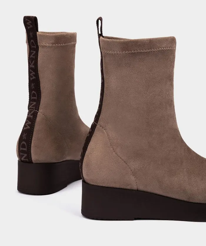 Pedro Miralles Ankle Boots BURANO Ante Strech Taupe 8211 Woman Pedro Miralles Ankle Boots BURANO Ante Strech Taupe 8211 Woman