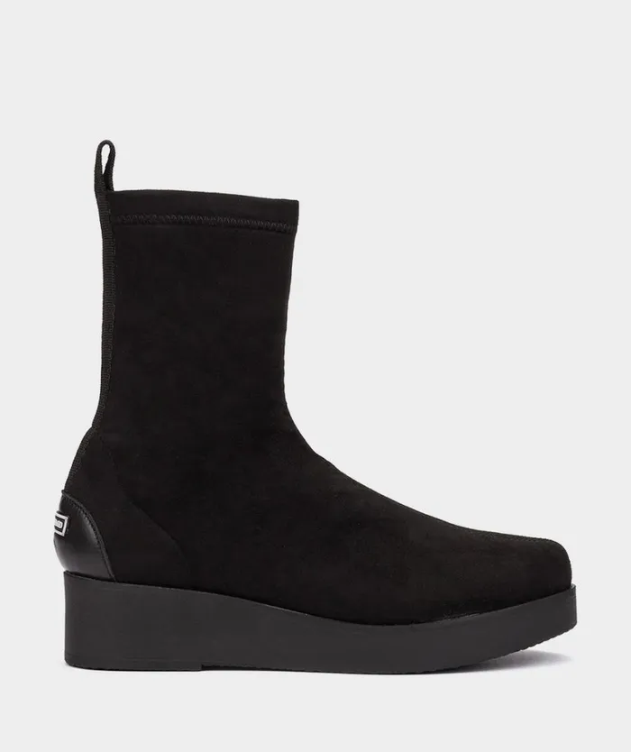 Pedro Miralles Ankle Boots BURANO Ante Stretch Negro 8211 Woman