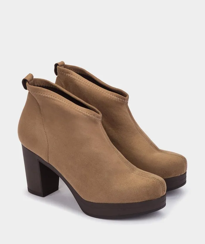 Pedro Miralles Ankle Boots CORTONA Ante Strech Taupe 8211 Woman Pedro Miralles Ankle Boots CORTONA Ante Strech Taupe 8211 Woman