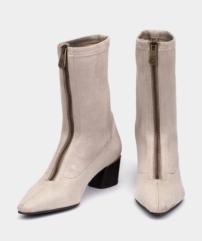 Pedro Miralles Ankle Boots DACA Ante Strech Caliza 8211 Woman Pedro Miralles Ankle Boots DACA Ante Strech Caliza 8211 Woman