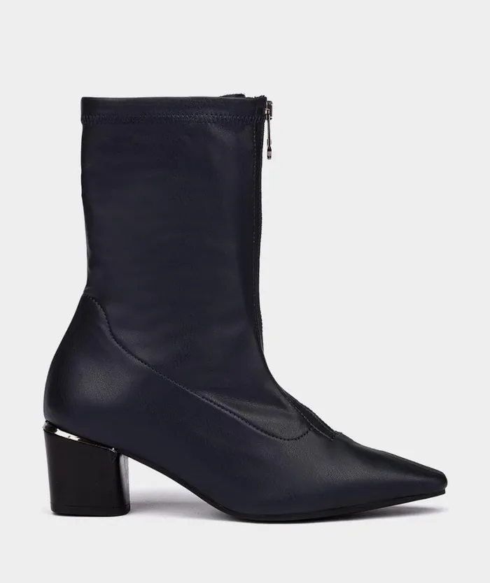 Pedro Miralles Ankle Boots DACA Napa Strech Marino 8211 Woman