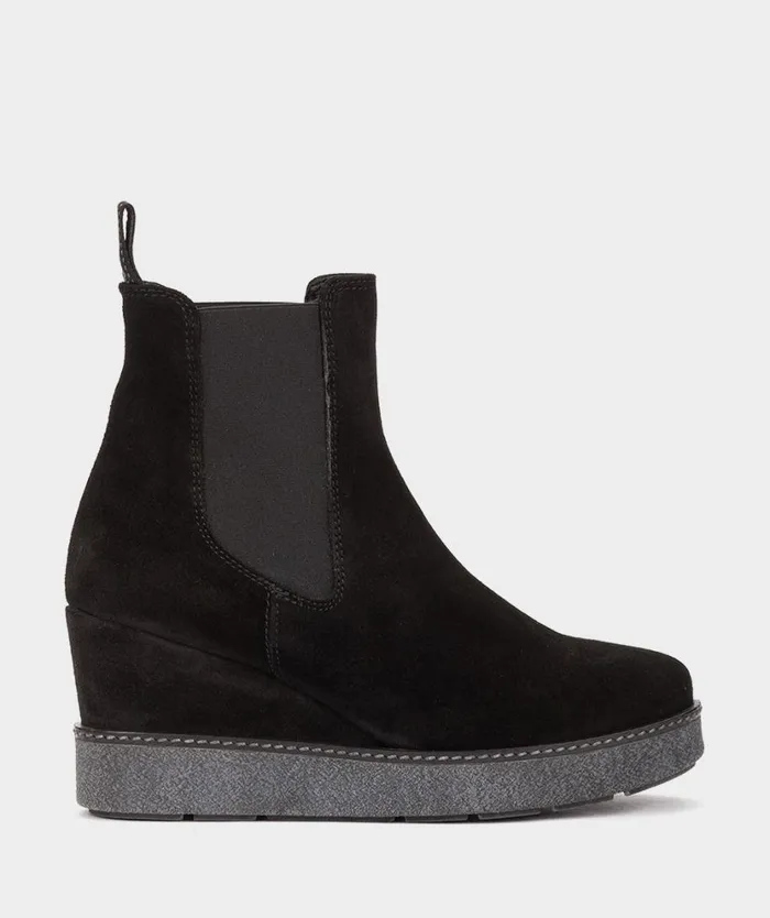 Pedro Miralles Ankle Boots DUOMO Velour Negro 8211 Woman