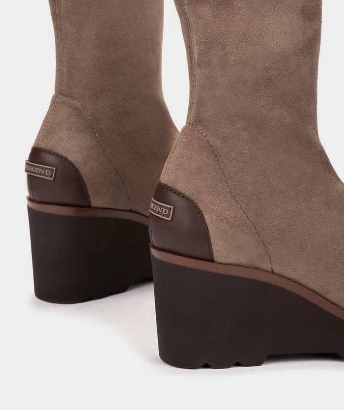 Pedro Miralles Ankle Boots HITA Ante Strech Taupe 8211 Woman Pedro Miralles Ankle Boots HITA Ante Strech Taupe 8211 Woman