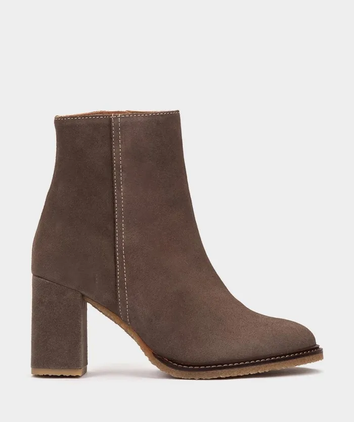 Pedro Miralles Ankle Boots INARI Velour Fango 8211 Woman