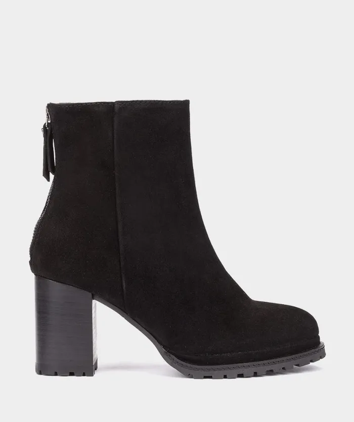 Pedro Miralles Ankle Boots IZABAL Velour Negro 8211 Woman