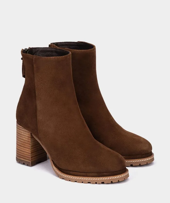 Pedro Miralles Ankle Boots IZABAL Velour Tabaco 8211 Woman Pedro Miralles Ankle Boots IZABAL Velour Tabaco 8211 Woman