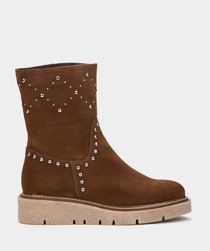 Pedro Miralles Ankle Boots JIJONA Velour Tabaco 8211 Woman
