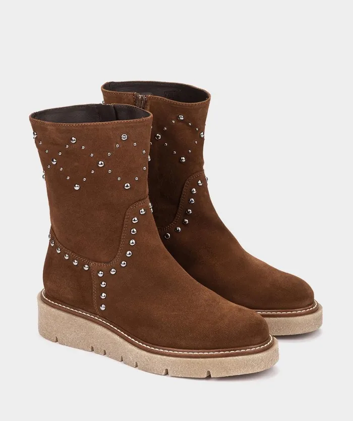 Pedro Miralles Ankle Boots JIJONA Velour Tabaco 8211 Woman Pedro Miralles Ankle Boots JIJONA Velour Tabaco 8211 Woman
