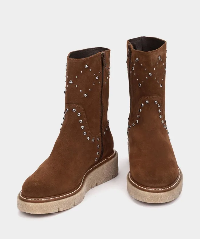 Pedro Miralles Ankle Boots JIJONA Velour Tabaco 8211 Woman Pedro Miralles Ankle Boots JIJONA Velour Tabaco 8211 Woman