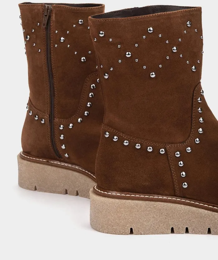 Pedro Miralles Ankle Boots JIJONA Velour Tabaco 8211 Woman Pedro Miralles Ankle Boots JIJONA Velour Tabaco 8211 Woman