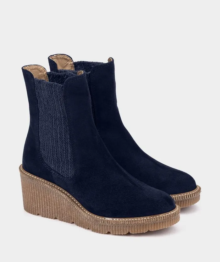 Pedro Miralles Ankle Boots KIEL Velour Navy 8211 Woman Pedro Miralles Ankle Boots KIEL Velour Navy 8211 Woman