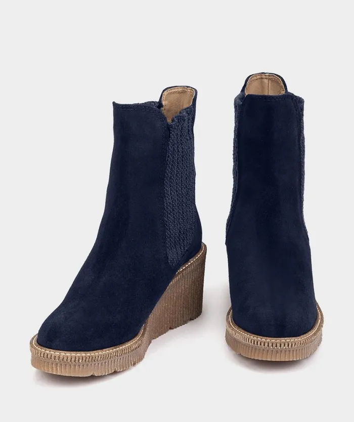 Pedro Miralles Ankle Boots KIEL Velour Navy 8211 Woman Pedro Miralles Ankle Boots KIEL Velour Navy 8211 Woman