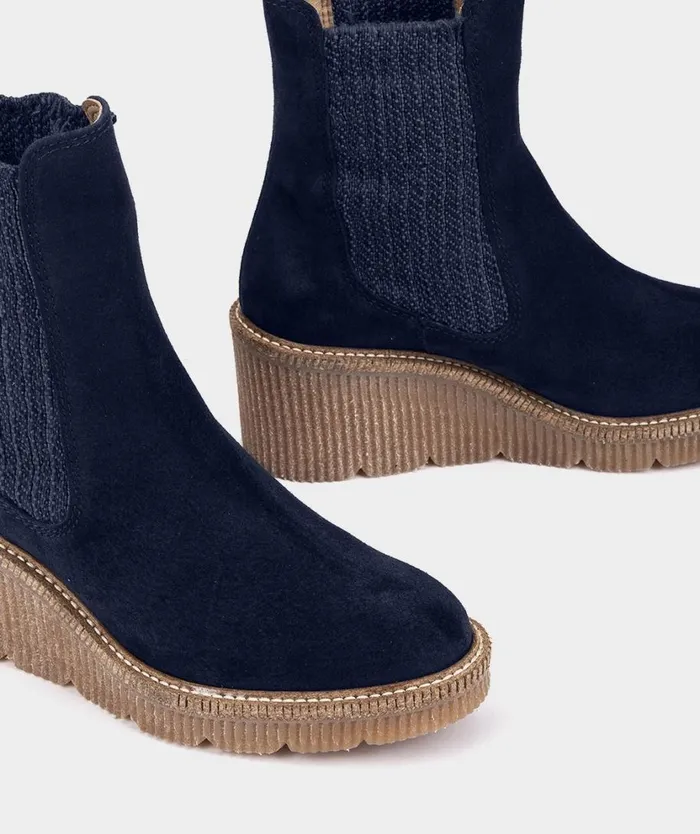 Pedro Miralles Ankle Boots KIEL Velour Navy 8211 Woman Pedro Miralles Ankle Boots KIEL Velour Navy 8211 Woman