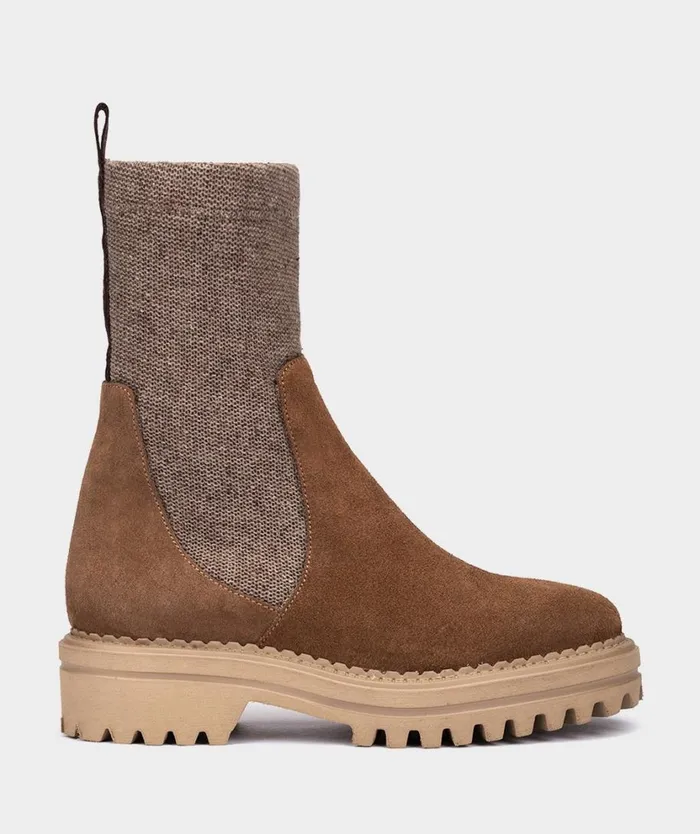 Pedro Miralles Ankle Boots MANAROLA Velour Birra 8211 Woman