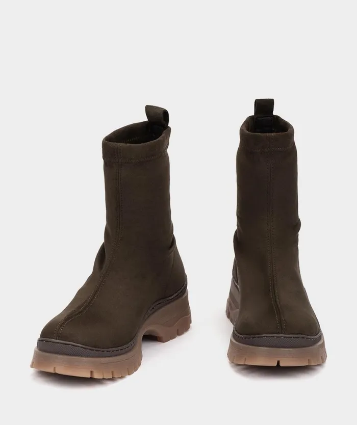 Pedro Miralles Ankle Boots MOLDAVIA Ante Strech Kaki 8211 Woman Pedro Miralles Ankle Boots MOLDAVIA Ante Strech Kaki 8211 Woman