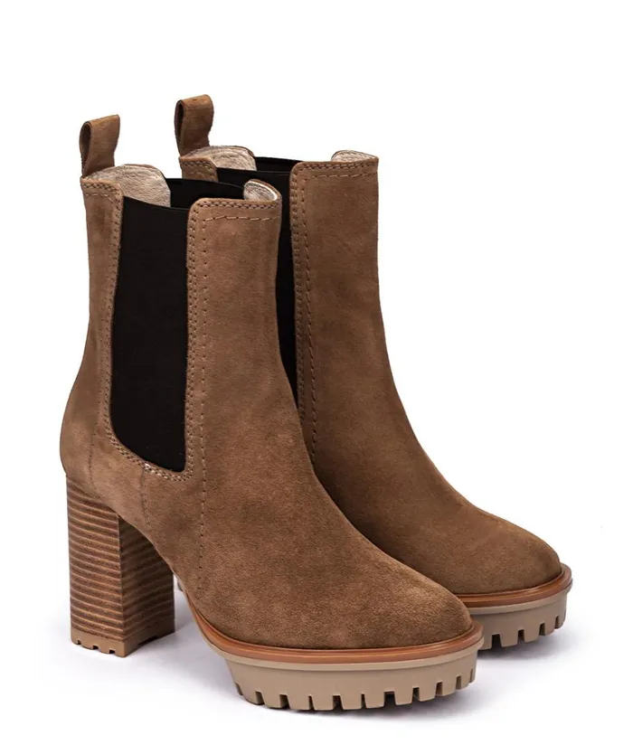 Pedro Miralles Ankle Boots MONTAIGLE Velour Birra 8211 Woman Pedro Miralles Ankle Boots MONTAIGLE Velour Birra 8211 Woman