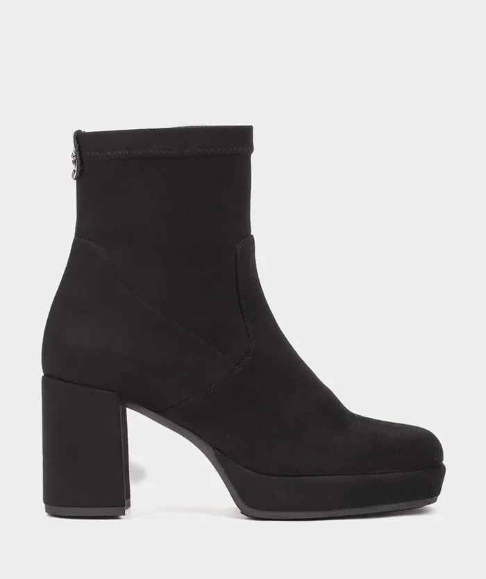 Pedro Miralles Ankle Boots MONTREUX Ante Strech Negro 8211 Woman