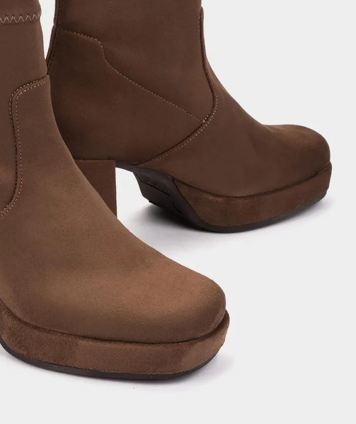Pedro Miralles Ankle Boots MONTREUX Ante Strech Tabaco 8211 Woman Pedro Miralles Ankle Boots MONTREUX Ante Strech Tabaco 8211 Woman