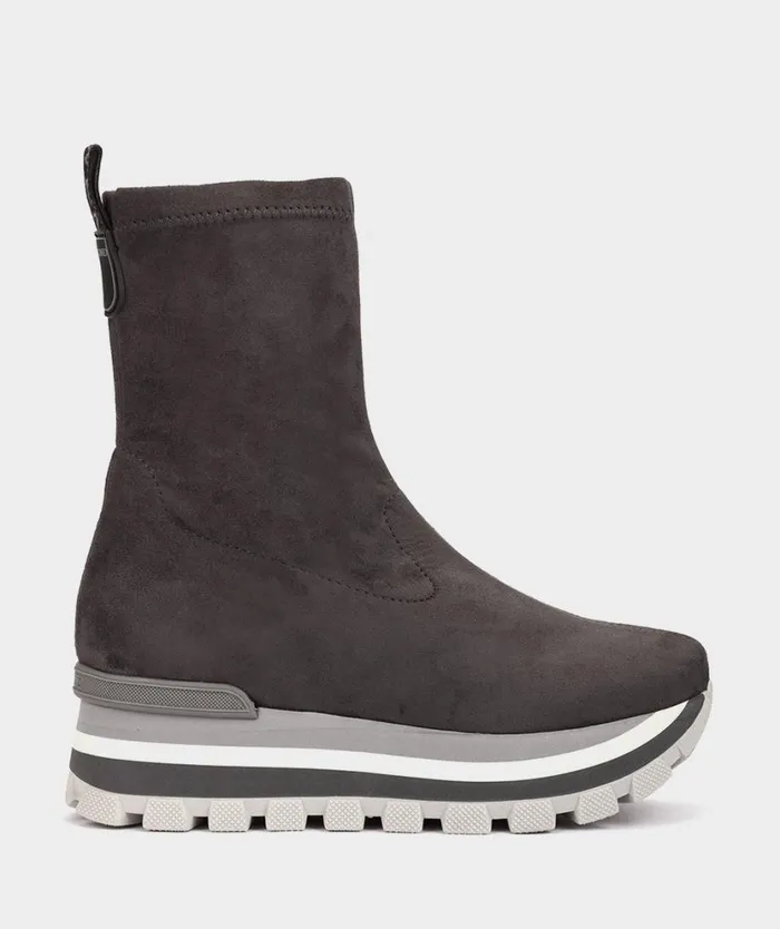 Pedro Miralles Ankle Boots OLITE Ante Strech Asfalto 8211 Woman