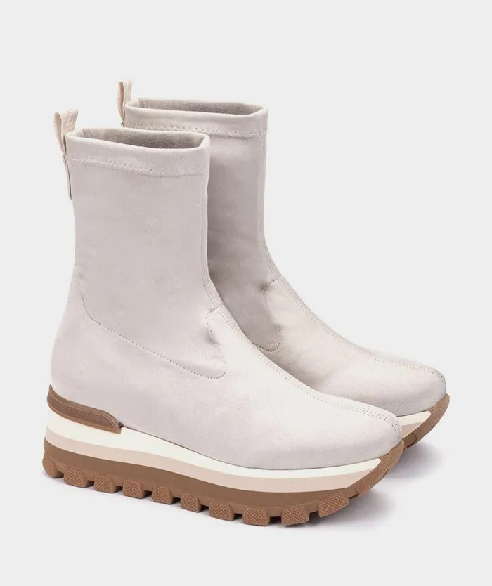 Pedro Miralles Ankle Boots OLITE Ante Strech Caliza 8211 Woman Pedro Miralles Ankle Boots OLITE Ante Strech Caliza 8211 Woman