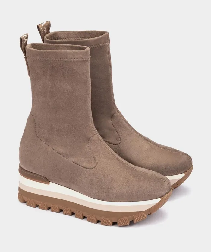 Pedro Miralles Ankle Boots OLITE Ante Strech Taupe 8211 Woman Pedro Miralles Ankle Boots OLITE Ante Strech Taupe 8211 Woman