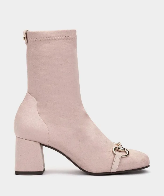 Pedro Miralles Ankle Boots OPOLE Ante Strech Nude 8211 Woman