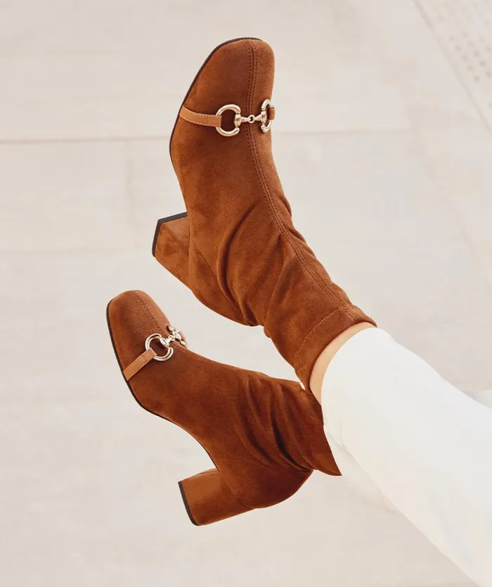 Pedro Miralles Ankle Boots OPOLE Ante Strech Tabaco 8211 Woman