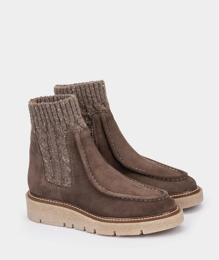 Pedro Miralles Ankle Boots PATAGONIA Velour Fango 8211 Woman Pedro Miralles Ankle Boots PATAGONIA Velour Fango 8211 Woman