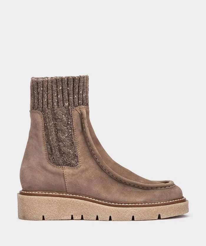 Pedro Miralles Ankle Boots PATAGONIA Velour Marmota 8211 Woman