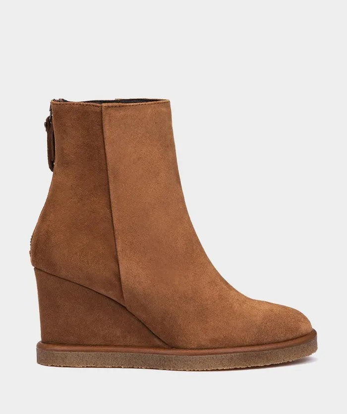 Pedro Miralles Ankle Boots RESEAU Velour Cuoio 8211 Woman
