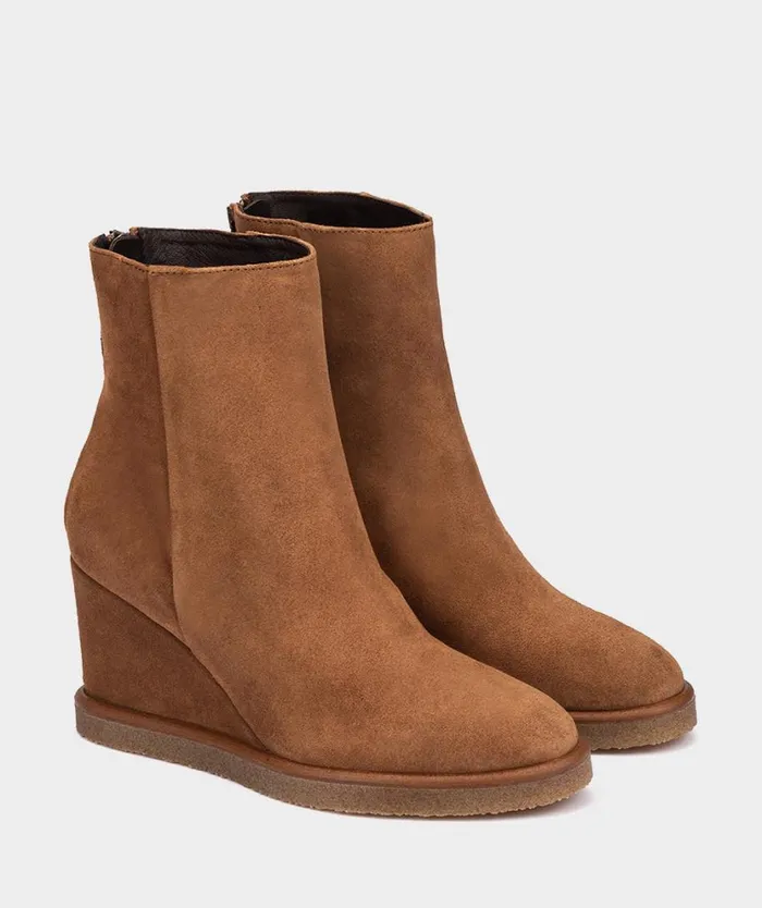 Pedro Miralles Ankle Boots RESEAU Velour Cuoio 8211 Woman Pedro Miralles Ankle Boots RESEAU Velour Cuoio 8211 Woman